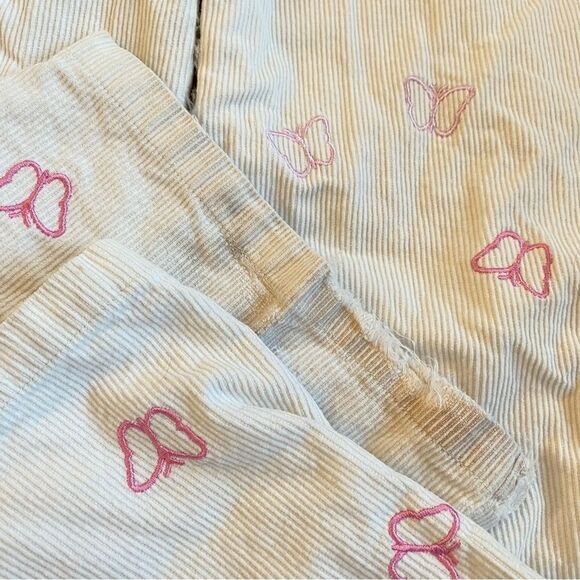White Corduroy Butterfly Pants 🦋 💖 - Picture 5 of 7